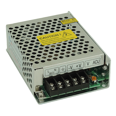 Metallic case power supply 12 V 5 A / 60 W - Click Image to Close