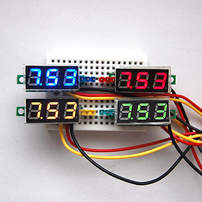 Yellow LED voltmeter - Click Image to Close