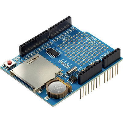 Data-logging shield compatible with Arduino