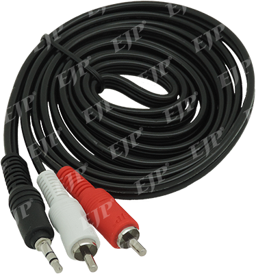 Auxiliary cable 3.5mm stereo to 2 RCA male