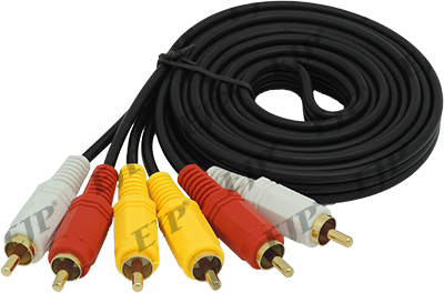 Cable 3 RCA macho a 3 RCA macho de 1.8 metros