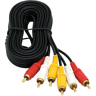 RCA 3 male to RCA 3 male cable 3 meters