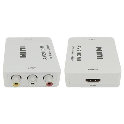 Convertidor de AV In a HDMI Out / AV2-HDMI Color Blanco