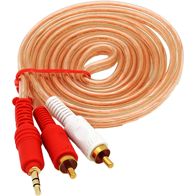 Stereo 3.5mm to 2 male RCA 1.8 m
