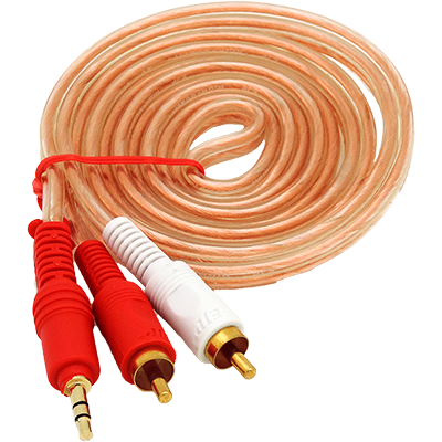 Cable 3.5mm stereo a 2 RCA macho de 1.8 m