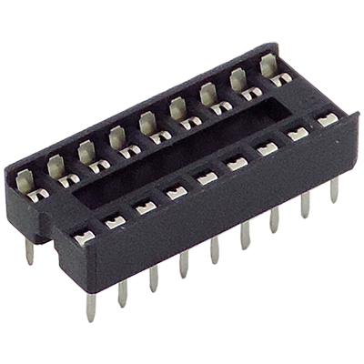 18 pin base for integrated circuit