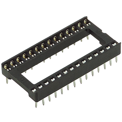 28 pin base for integrated circuit