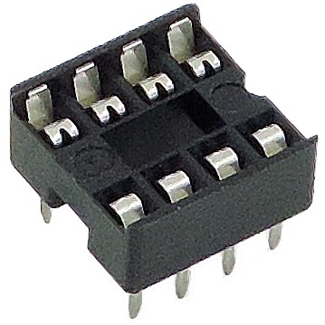 8 pin base for integrated circuit.