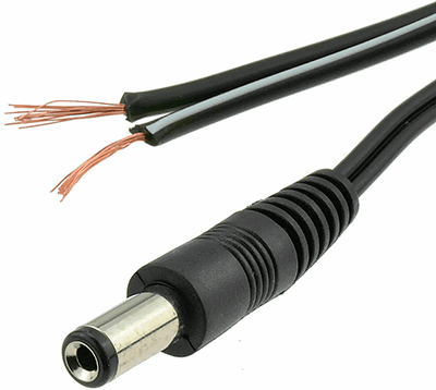 Male DC power cable