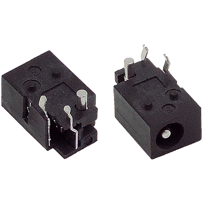 DC female connector Ø4.0*1.7 for surface mounting