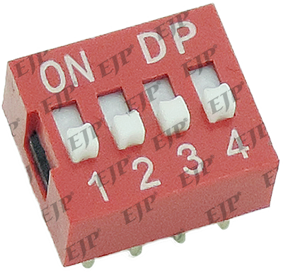 Four positions DIP switch