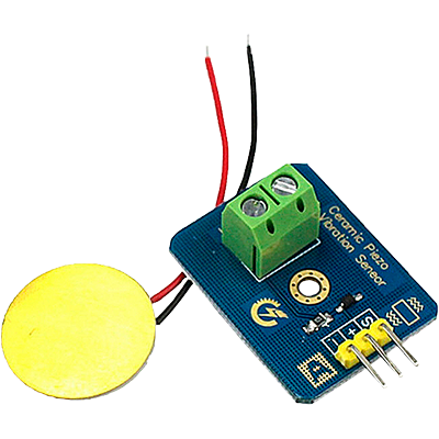Piezoelectric vibration sensor module