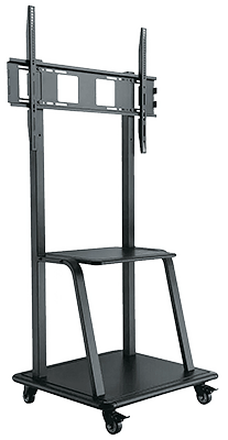 Rolling TV stand trolley
