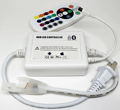 Bluetooth control for multicolor LED strip