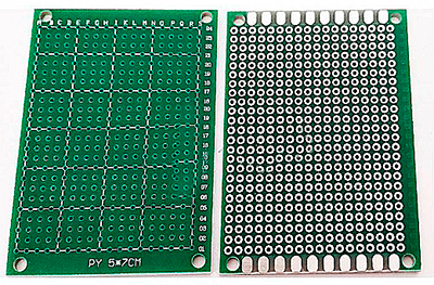 Perforated electronic board