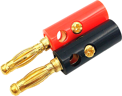 Banana type connector plug