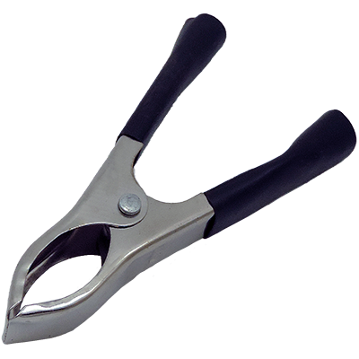Alligator clip black 75 mm