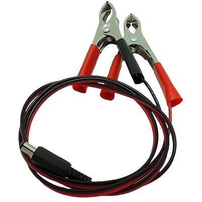 Alligators to DC male connector Ø5.5*2.5 mm