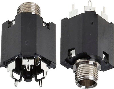 Conector 6.35 mm (1/4") estéreo hembra