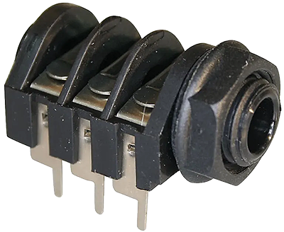 Conector 6.35 mm (1/4") estéreo hembra