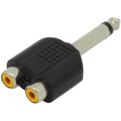 Conector RCA hembra x 2 a TRS macho mono - Haga click en la imagen para cerrar