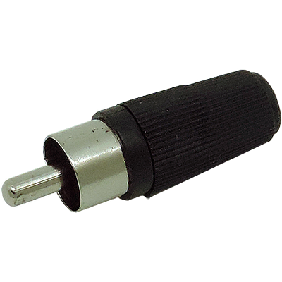RCA male connector black