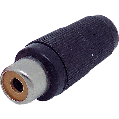 Female RCA connector black