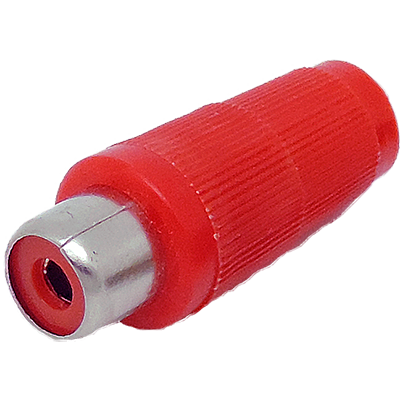 RCA female connector red