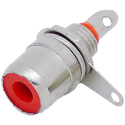 Conector RCA hembra rojo