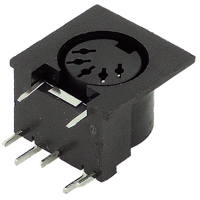 DIN female connector for chassis
