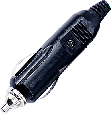 Connector for car cigarette lighter socket with fuse