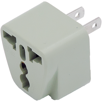 Adaptador de enchufe universal a USA de 2 pines