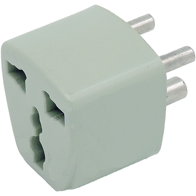 Adaptador de enchufe universal a UE de 3 pines