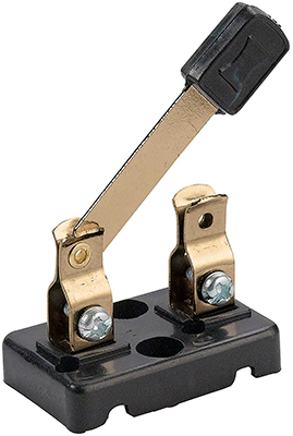 Two-position single knife switch