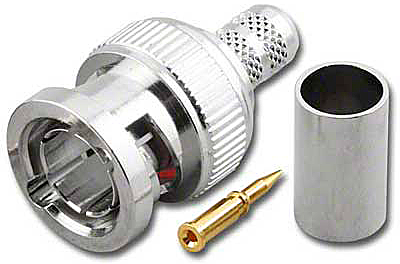 BNC male crimp connector RG-59/U