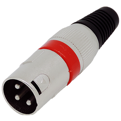 XLR male connector with 3 pins