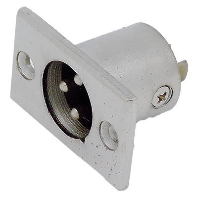 Chassis mounted XLR male 3 pin connector