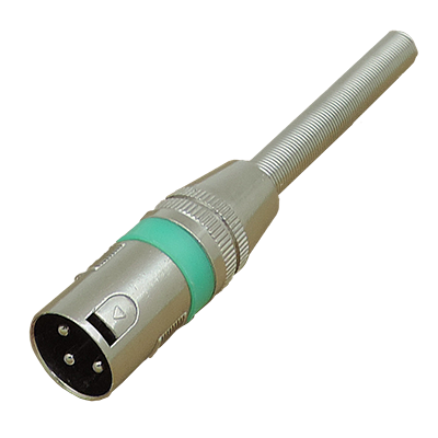 XLR male connector with 3 pins