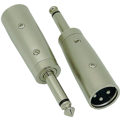 TRS mono male XLR mono male connector