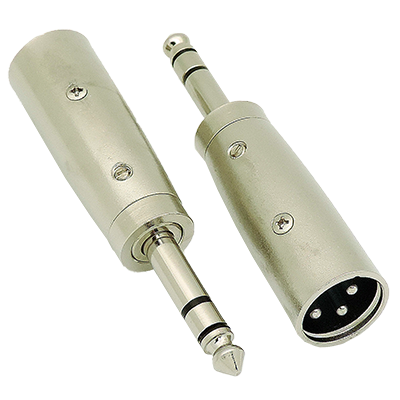 TRS male stereo to XLR male stereo connector