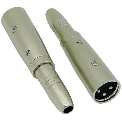 TRS female stereo to XLR male stereo connector