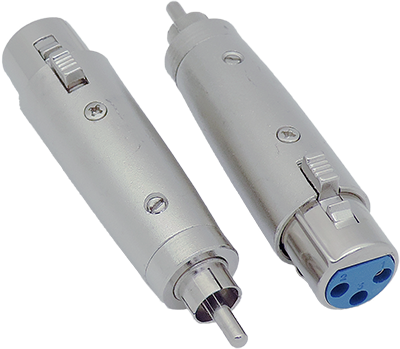 XLR female to RCA male adapter
