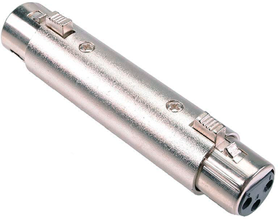 XLR female to female coupler