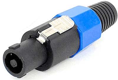 Speakon (Neutrik) 4-pole speaker connector.