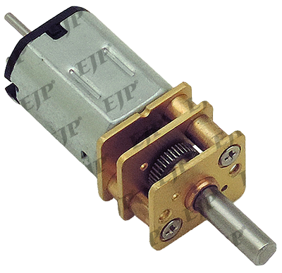 Motor DC con engranajes de 6 V, 6000 rpm y 12 mm