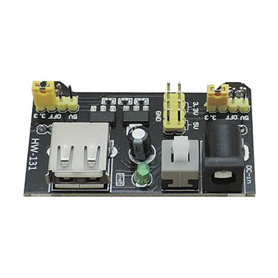 Voltage regulator module for breadboard