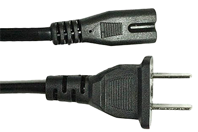 Two prong power cable