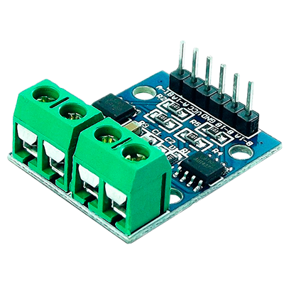 Dual channel H-bridge motor driver module