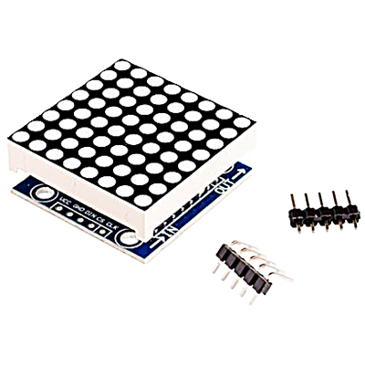 Módulo pantalla dot matrix con circuito de control verde