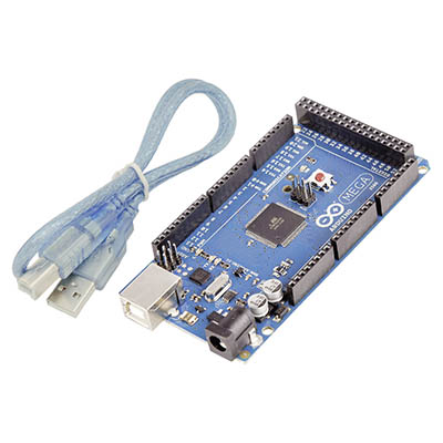 Arduino Mega 2560 board with USB cable